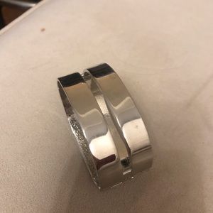 Silver metal bracelet